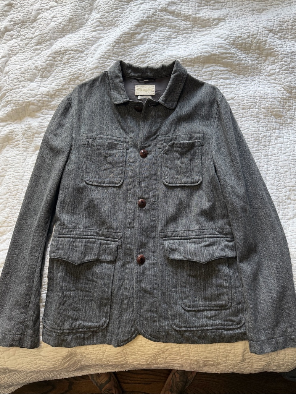Men's Gray Levi’s hand crafted work suit